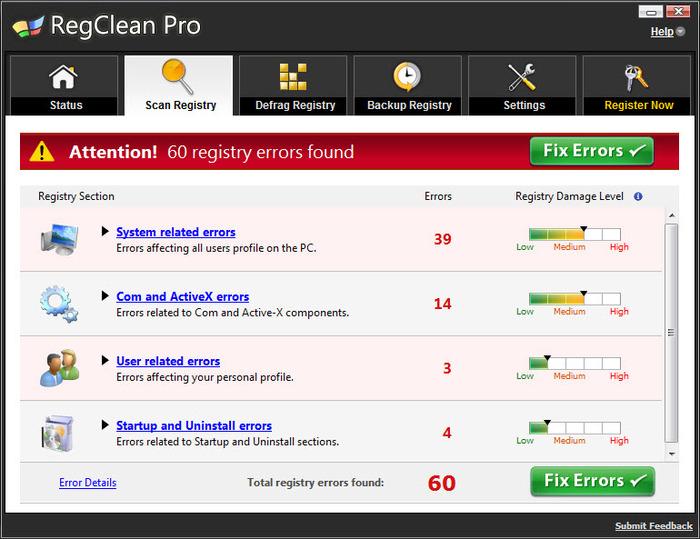 RegClean,RegClean Pro,注册表清理,注册表检测